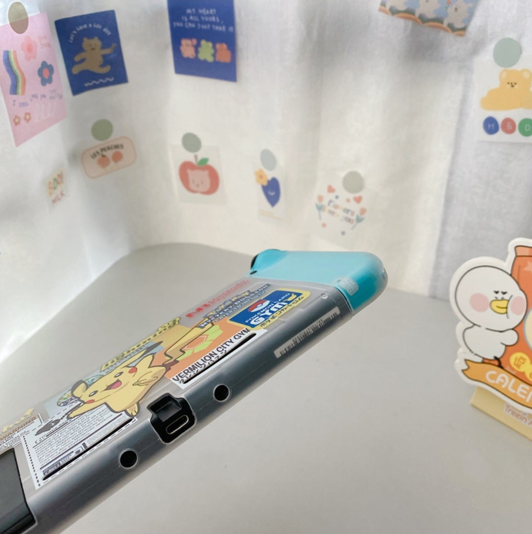 Warning Pikachu Transparent Case - Switcheries