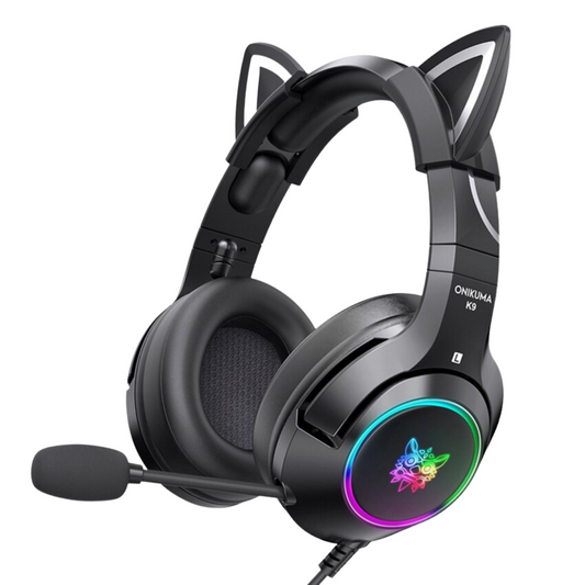 Black Cat Ears Gaming Headset - Switcheries