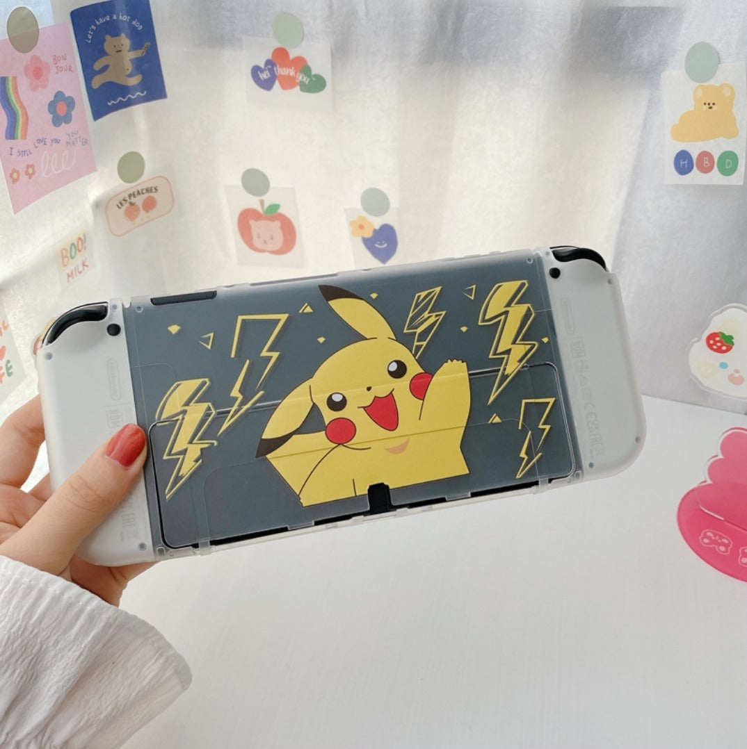 Thunder Pikachu Transparent Case - Switcheries