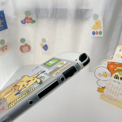 Warning Pikachu Transparent Case - Switcheries