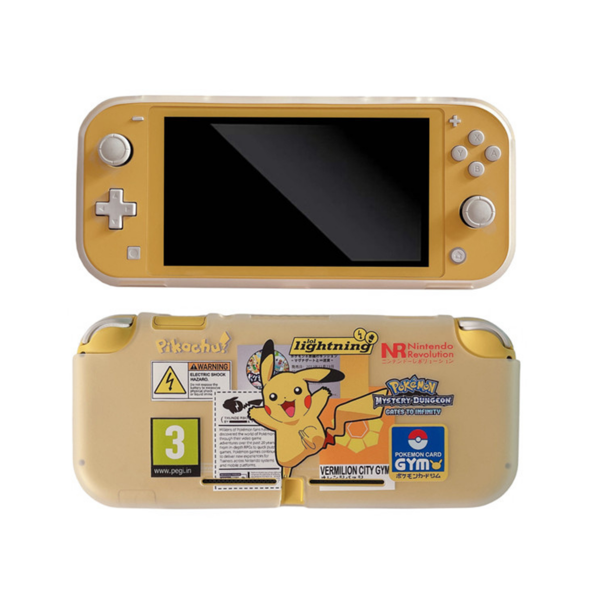 Nintendo switch online lite case pikachu