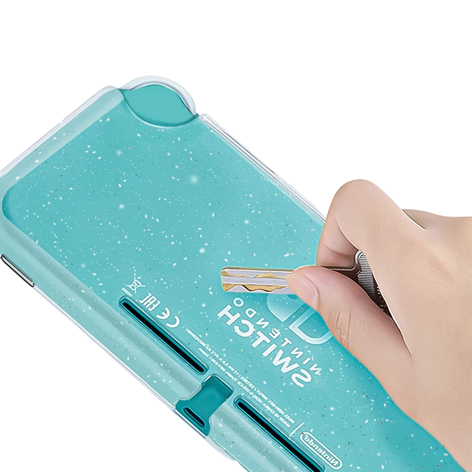 Clear glitter online nintendo switch case